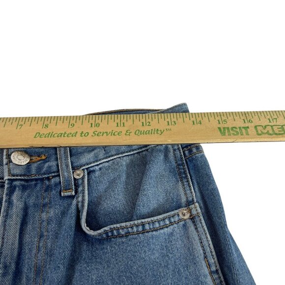 Veronica Beard Taylor Wide Leg Crop Jeans Womens 27 High Rise Blue Raw Hem - Picture 8 of 12